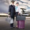 imageConvertible Garment Bag with Shoulder Strap Modoker Carry on Garment Duffel Bag for Men Women  2 in 1 Hanging Suitcase Suit Travel Bags BlackAsh Grey