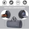 imageConvertible Garment Bag with Shoulder Strap Modoker Carry on Garment Duffel Bag for Men Women  2 in 1 Hanging Suitcase Suit Travel Bags BlackBlack