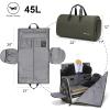 imageConvertible Garment Bag with Shoulder Strap Modoker Carry on Garment Duffel Bag for Men Women  2 in 1 Hanging Suitcase Suit Travel Bags BlackForest Night