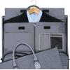 imageConvertible Garment Bag with Shoulder Strap Modoker Carry on Garment Duffel Bag for Men Women  2 in 1 Hanging Suitcase Suit Travel Bags BlackGrey Heather