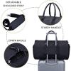 imageConvertible Garment Bag with Shoulder Strap Modoker Carry on Garment Duffel Bag for Men Women  2 in 1 Hanging Suitcase Suit Travel Bags BlackJet Black