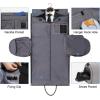 imageConvertible Garment Bag with Shoulder Strap Modoker Carry on Garment Duffel Bag for Men Women  2 in 1 Hanging Suitcase Suit Travel Bags BlackLight Grey