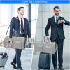 imageConvertible Garment Bag with Shoulder Strap Modoker Carry on Garment Duffel Bag for Men Women  2 in 1 Hanging Suitcase Suit Travel Bags BlackLight Grey