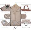 imageMODOKER Convertible Garment Bag with Shoulder Strap Carry on Garment Duffel Bag for Men Women  2 in 1 Hanging Suitcase Suit Travel BagsCaramel