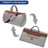 imageMODOKER Convertible Garment Bag with Shoulder Strap Carry on Garment Duffel Bag for Men Women  2 in 1 Hanging Suitcase Suit Travel BagsCaramel