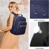 imageModoker 156 Inch Laptop Backpack Quilted Work Backpack for Women Bookbag Teacher Backpack with USB Charging Port Travel Backpack Purse for Women Nurse BlackBlue