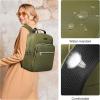 imageModoker 156 Inch Laptop Backpack Quilted Work Backpack for Women Bookbag Teacher Backpack with USB Charging Port Travel Backpack Purse for Women Nurse BlackOlive