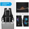 imageModoker 156 Inch Laptop Backpack Quilted Work Backpack for Women Bookbag Teacher Backpack with USB Charging Port Travel Backpack Purse for Women Nurse BlackBlack