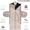imageModoker Carry on Garment Bags for Travel Convertible Garment Duffel Bag with Shoulder Strap for Men Women 2 in 1 Hanging Suitcase Suit Travel Bags Glitter RedGreen
