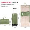 imageModoker Carry on Garment Bags for Travel Convertible Garment Duffel Bag with Shoulder Strap for Men Women 2 in 1 Hanging Suitcase Suit Travel Bags Glitter RedGreen