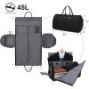 imageModoker Convertible Garment Bags for Travel Carry on Garment Duffel Bag for Women Men Weekender  2 in 1 Hanging Suitcase Suit Travel Bags GreenA Black