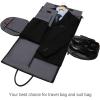 imageModoker Convertible Garment Bags for Travel Carry on Garment Duffel Bag for Women Men Weekender  2 in 1 Hanging Suitcase Suit Travel Bags GreenA Black