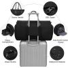 imageModoker Convertible Garment Bags for Travel Carry on Garment Duffel Bag for Women Men Weekender  2 in 1 Hanging Suitcase Suit Travel Bags GreenA Black