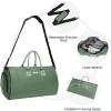 imageModoker Convertible Garment Bags for Travel Carry on Garment Duffel Bag for Women Men Weekender  2 in 1 Hanging Suitcase Suit Travel Bags GreenGreen