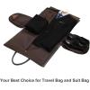 imageModoker Convertible Leather Garment Bag Carry on Garment Bags for Travel Waterproof Garment Duffel Bag Gifts for Men Women Business  2 in 1 Hanging Suitcase Suit Travel Bags in BrownCgrey
