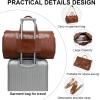 imageModoker Convertible Leather Garment Bag Carry on Garment Bags for Travel Waterproof Garment Duffel Bag Gifts for Men Women Business  2 in 1 Hanging Suitcase Suit Travel Bags in BrownLight Brown