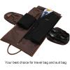 imageModoker Convertible Leather Garment Bag Carry on Garment Bags for Travel Waterproof Garment Duffel Bag Gifts for Men Women Business  2 in 1 Hanging Suitcase Suit Travel Bags in BrownLight Brown