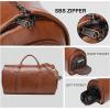 imageModoker Convertible Leather Garment Bag Carry on Garment Bags for Travel Waterproof Garment Duffel Bag Gifts for Men Women Business  2 in 1 Hanging Suitcase Suit Travel Bags in BrownCbrown
