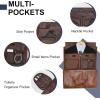 imageModoker Convertible Leather Garment Bag Carry on Garment Bags for Travel Waterproof Garment Duffel Bag Gifts for Men Women Business  2 in 1 Hanging Suitcase Suit Travel Bags in BrownCbrown