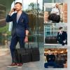 imageModoker Convertible Leather Garment Bag Carry on Garment Bags for Travel Waterproof Garment Duffel Bag Gifts for Men Women Business  2 in 1 Hanging Suitcase Suit Travel Bags in BrownBblack