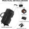 imageModoker Convertible Leather Garment Bag Carry on Garment Bags for Travel Waterproof Garment Duffel Bag Gifts for Men Women Business  2 in 1 Hanging Suitcase Suit Travel Bags in BrownDBlack