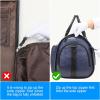 imageModoker Convertible Leather Garment Bag Carry on Garment Bags for Travel Waterproof Garment Duffel Bag Gifts for Men Women Business  2 in 1 Hanging Suitcase Suit Travel Bags in BrownBlue