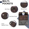 imageModoker Convertible Leather Garment Bag Carry on Garment Bags for Travel Waterproof Garment Duffel Bag Gifts for Men Women Business  2 in 1 Hanging Suitcase Suit Travel Bags in BrownCgrey