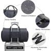 imageModoker Convertible Leather Garment Bag Carry on Garment Bags for Travel Waterproof Garment Duffel Bag Gifts for Men Women Business  2 in 1 Hanging Suitcase Suit Travel Bags in BrownCBlue
