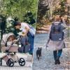 imageModoker Dog Travel Bag Airline Approved Backpack for Pet Accessories Organizer Tote Weekend Bag with 2 Dog Food Storage Containers 2 Collapsible Dog Bowls 1 Pet Mat GreyBlue