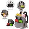 imageModoker Dog Travel Bag Airline Approved Backpack for Pet Accessories Organizer Tote Weekend Bag with 2 Dog Food Storage Containers 2 Collapsible Dog Bowls 1 Pet Mat GreyGrey