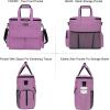 imageModoker Dog Travel Organizer with 2 Collapsible Dog Bowls for Supplies ampamp Accessories Airline Approved Dog Tote Pet Travel Bag with 2 Travel Dog Food ContainerPink
