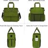 imageModoker Dog Travel Organizer with 2 Collapsible Dog Bowls for Supplies ampamp Accessories Airline Approved Dog Tote Pet Travel Bag with 2 Travel Dog Food ContainerGreen