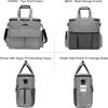 imageModoker Dog Travel Organizer with 2 Collapsible Dog Bowls for Supplies ampamp Accessories Airline Approved Dog Tote Pet Travel Bag with 2 Travel Dog Food ContainerAsh Grey