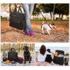 imageModoker Dog Travel Organizer with 2 Collapsible Dog Bowls for Supplies ampamp Accessories Airline Approved Dog Tote Pet Travel Bag with 2 Travel Dog Food ContainerBlack