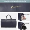 imageModoker Garment Bags for Travel Carry on Suit Bags for Airplanes Duffle Bag for Women2 in 1 Personal Item Travel Weekender Bag with Bag TagKhakiBlue