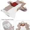 imageModoker Garment Bags for Travel Carry on Suit Bags for Airplanes Duffle Bag for Women2 in 1 Personal Item Travel Weekender Bag with Bag TagKhakiCoffee