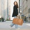 imageModoker Garment Bags for Travel Carry on Suit Bags for Airplanes Duffle Bag for Women2 in 1 Personal Item Travel Weekender Bag with Bag TagKhakiCoffee
