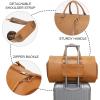 imageModoker Garment Bags for Travel Carry on Suit Bags for Airplanes Duffle Bag for Women2 in 1 Personal Item Travel Weekender Bag with Bag TagKhakiCoffee