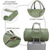 imageModoker Garment Bags for Travel Carry on Suit Bags for Airplanes Duffle Bag for Women2 in 1 Personal Item Travel Weekender Bag with Bag TagKhakiGreen