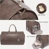 imageModoker Garment Bags for Travel Carry on Suit Bags for Airplanes Duffle Bag for Women2 in 1 Personal Item Travel Weekender Bag with Bag TagKhakiKhaki