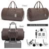 imageModoker Garment Bags for Travel Carry on Suit Bags for Airplanes Duffle Bag for Women2 in 1 Personal Item Travel Weekender Bag with Bag TagKhakiKhaki