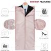 imageModoker Garment Bags for Travel Carry on Suit Bags for Airplanes Duffle Bag for Women2 in 1 Personal Item Travel Weekender Bag with Bag TagKhakiRolling Pink
