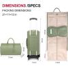 imageModoker Garment Bags for Travel Carry on Suit Bags for Airplanes Duffle Bag for Women2 in 1 Personal Item Travel Weekender Bag with Bag TagKhakiRolling Green