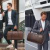 imageModoker Garment Bags for Travel Carry on Suit Bags for Airplanes Duffle Bag for Women2 in 1 Personal Item Travel Weekender Bag with Bag TagKhakiWine Brown