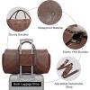 imageModoker Garment Bags for Travel Carry on Suit Bags for Airplanes Duffle Bag for Women2 in 1 Personal Item Travel Weekender Bag with Bag TagKhakiWine Brown