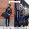 imageModoker Garment Convertible Weekender BagCarry on Canvas Garment Duffle Bag Heavy Duty Overnight Bags for Men WomenCanvas Black