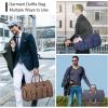 imageModoker Garment Convertible Weekender BagCarry on Canvas Garment Duffle Bag Heavy Duty Overnight Bags for Men WomenCanvas Black