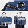 imageModoker Garment Convertible Weekender BagCarry on Canvas Garment Duffle Bag Heavy Duty Overnight Bags for Men WomenClassic Blue