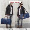 imageModoker Garment Convertible Weekender BagCarry on Canvas Garment Duffle Bag Heavy Duty Overnight Bags for Men WomenClassic Blue
