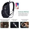 imageModoker Mens Canvas Vintage Backpack for MenWomen Travel Laptop Backpack Fits 17156 Inch Computer ampamp Tablet Large Bookbag Rucksack Backpack with USB Charging Port BlackBlack